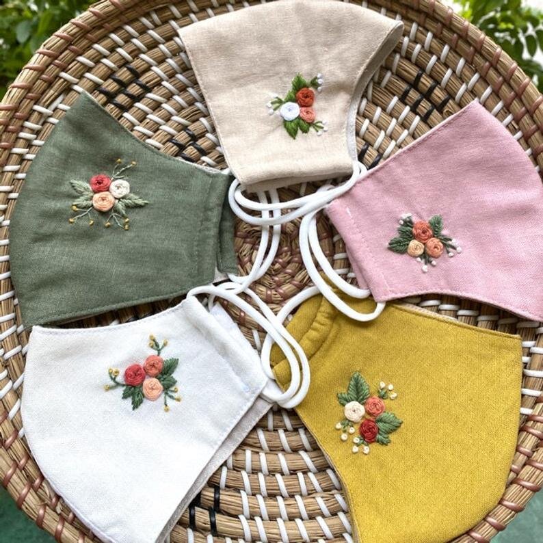 Embroidered Face Mask