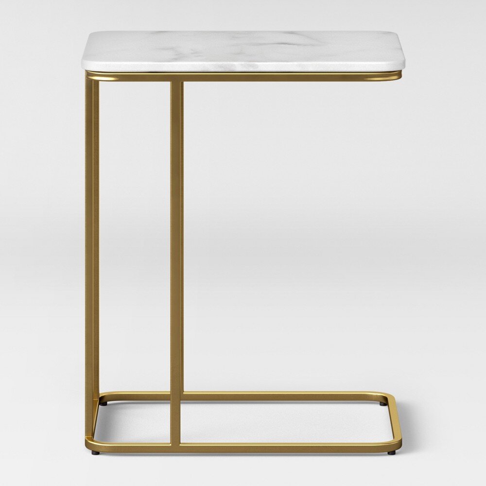 Gold &amp; Marble side table (Copy) (Copy)