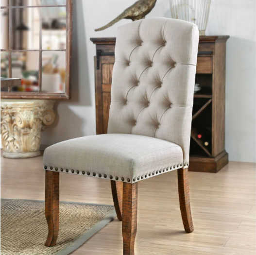 Furniture of America Tufted Upholstered Dining Chairs