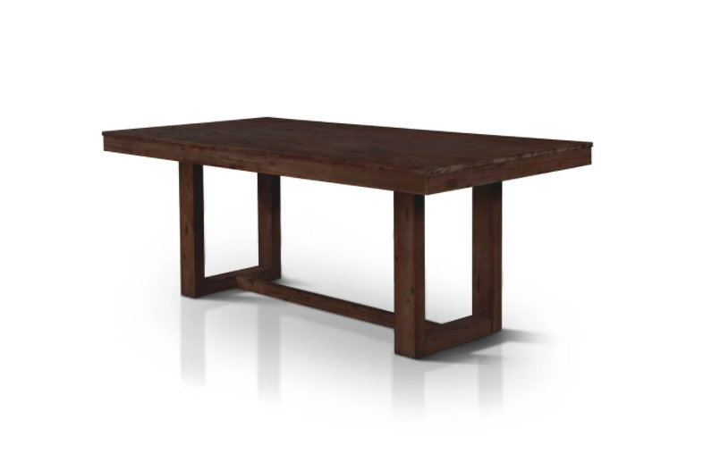 Furniture of America Treville Rustic Plank Style Dining Table - Oak