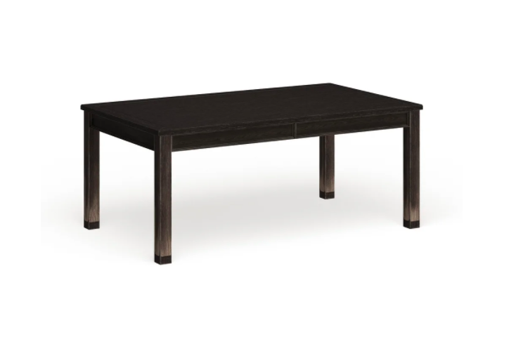 Furniture of America Tays Contemporary Black Solid Wood Dining Table - 72-Inch