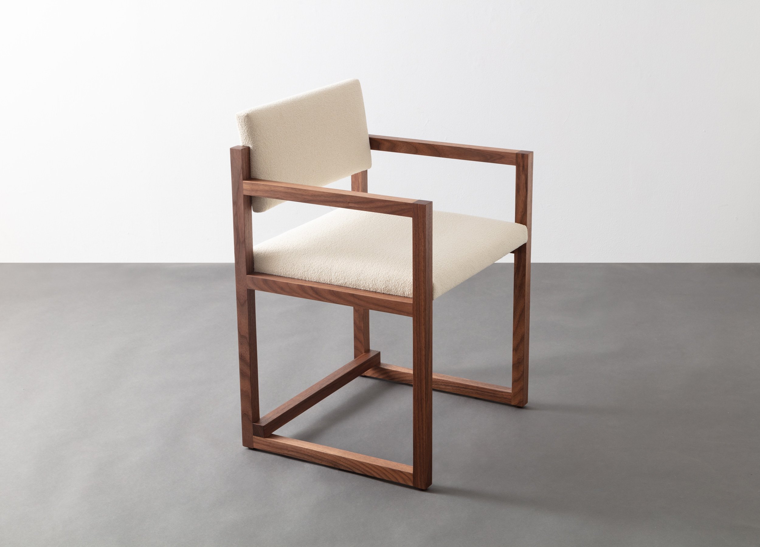 SQ Upholstered Arm Chair by David Gaynor Design