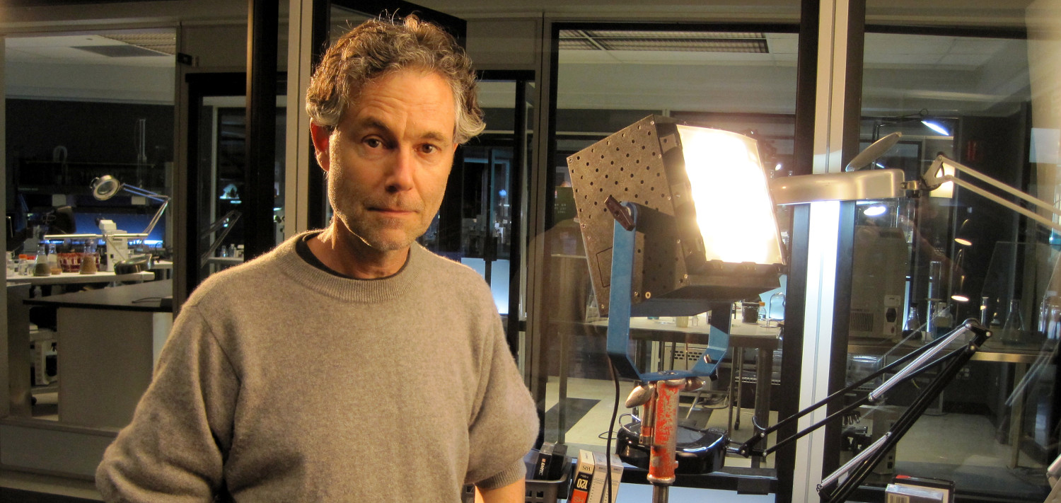 Prototype first generation tungsten Boxer on the set of CSI with DP Christian Sebaldt. Note the blue prototype yoke.