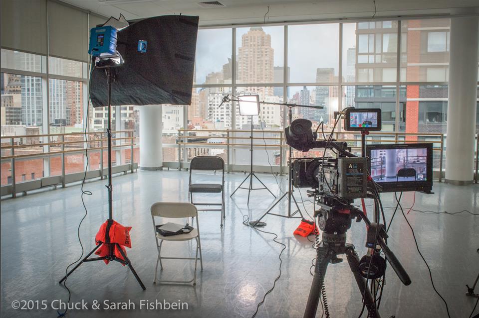 Chuck Fishbein interview setup