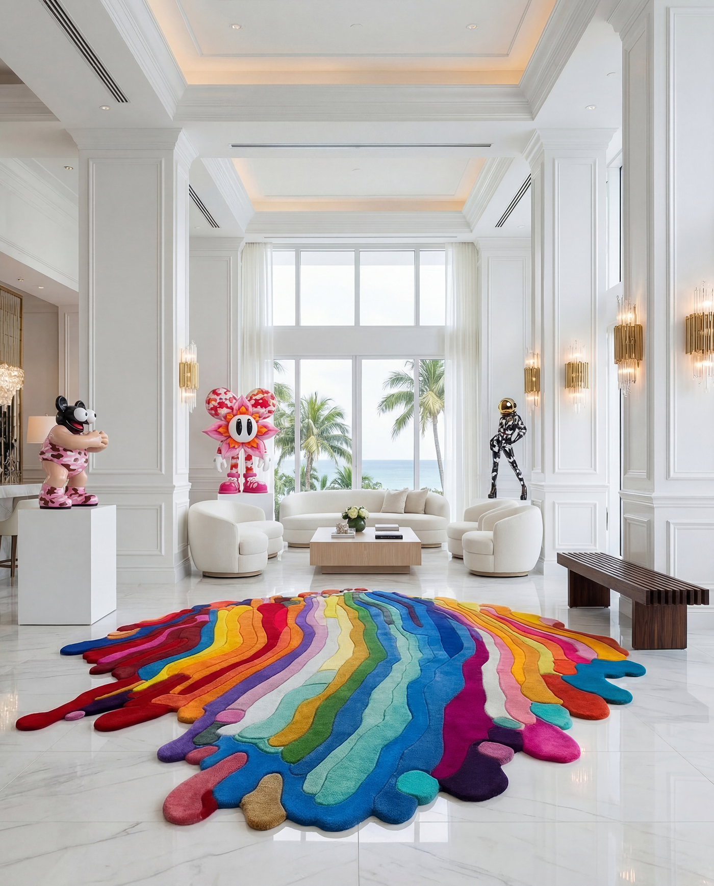 The Rain Rainbow Carpet