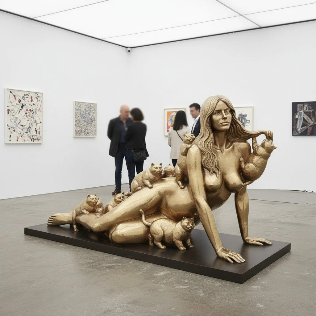 The Cat Lady
2025
#KenKelleher #Anchorball #catladies #id #ContemporaryArt #ModernSculpture #PopArt #PostPop #ConceptualArt #SculptureArt #FormalSculpture #ArtCollection #ArtMarket #Sotheby #Gagosian #DavidZwirner #Pace #Christies #HauserWirth #Whi