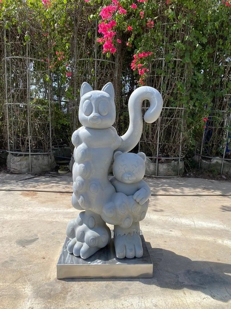 Kat Snake Totem in the works 
4ft - ready for painting next then headed to LA for exhibition 
2025
#KenKelleher #Anchorball #childhoodtrope #ContemporaryArt #ModernSculpture #PopArt #PostPop #ConceptualArt #SculptureArt #FormalSculpture #ArtCollect