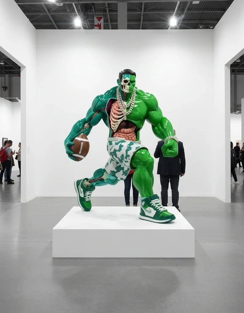 Vivi Hulk &amp; Darth - half life series 

2025

#kenkelleher #Anchorball #GiantOnes #id #ContemporaryArt #ModernSculpture #PopArt #PostPop #ConceptualArt #SculptureArt #FormalSculpture #ArtCollection #ArtMarket #Sotheby #Gagosian #DavidZwirner #Pace