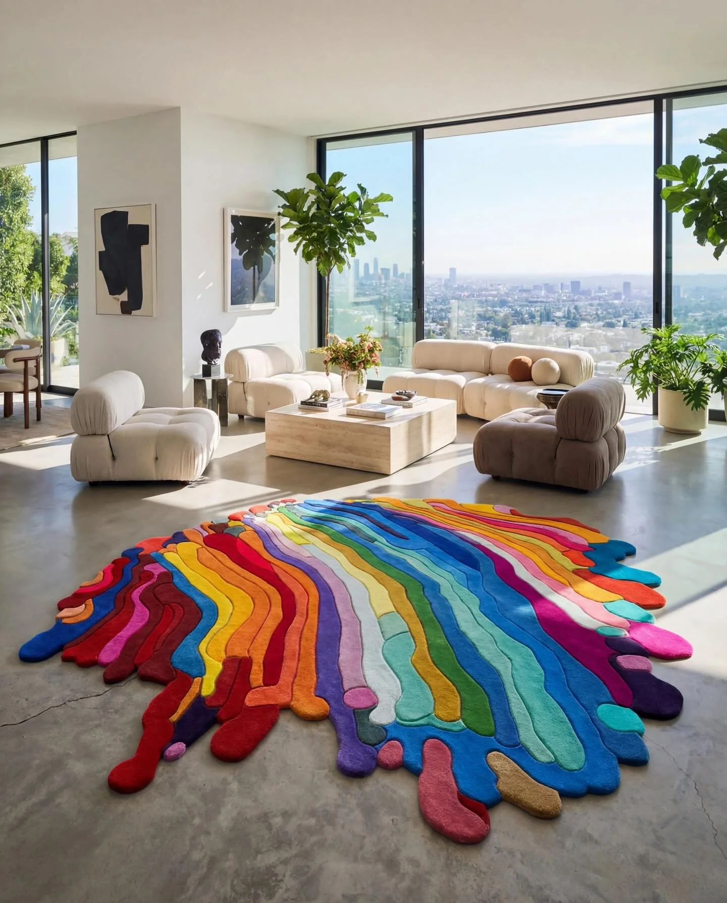 The Rain Rainbow Carpet

100% New Zealand Wool 
This one shown at s 12ft long.
Available in custom sizes for interior designers. 

#KenKelleher #Anchorball #catladies #id #ContemporaryArt #ModernSculpture #PopArt #PostPop #ConceptualArt #SculptureArt