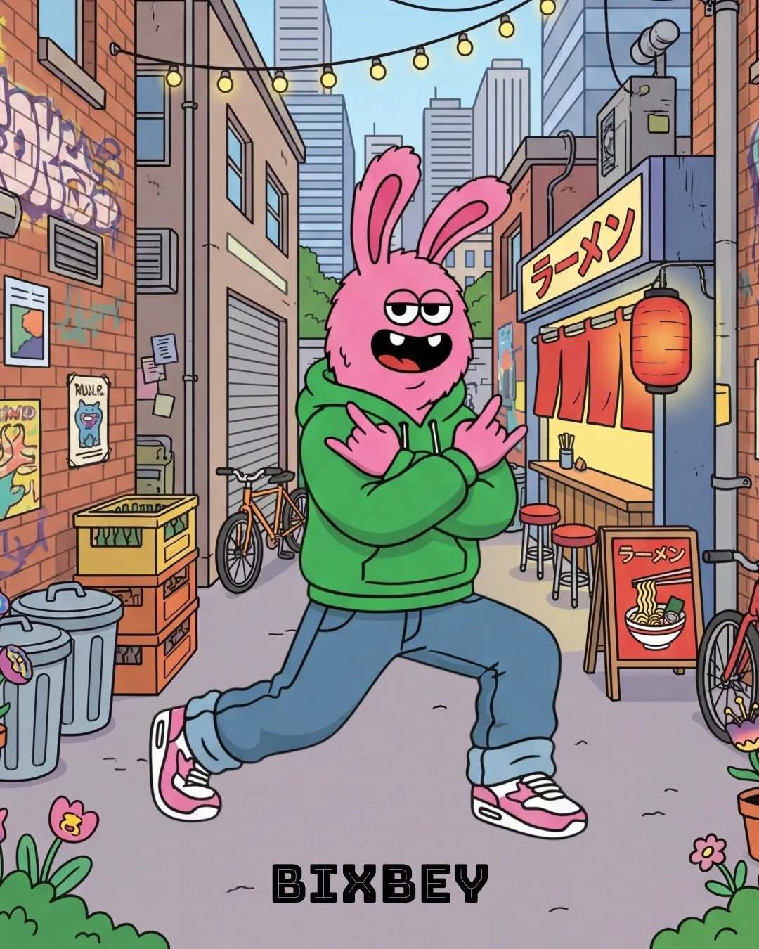 BIXBEY

Bixbey grew up where gravity glitches and jokes are a survival skill. He treats chaos like a playground and somehow always lands on his feet.

Where He&rsquo;s From: Low Orbit City &mdash; a floating city in the sky that appears after rainsto