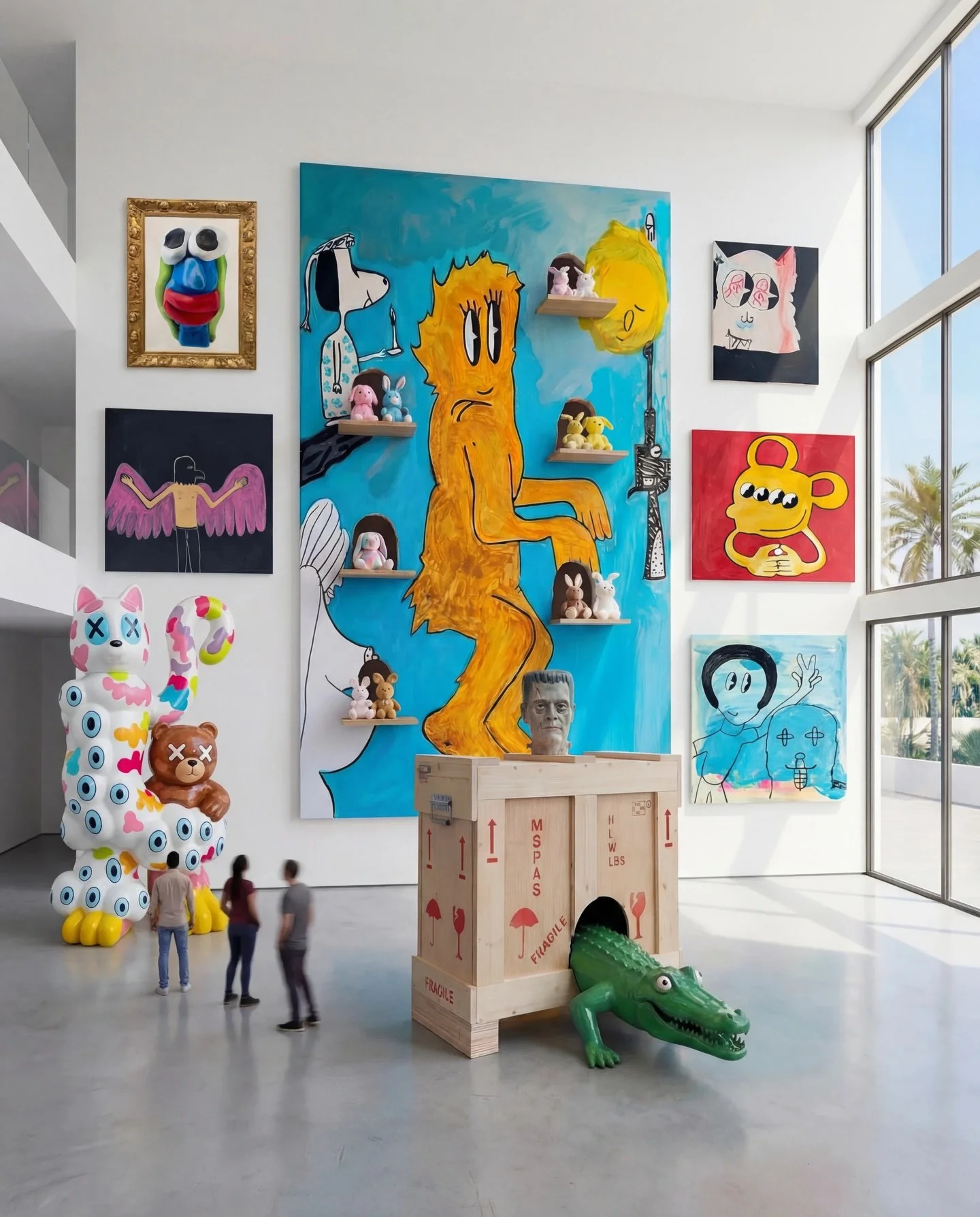 Bunny is home. 

Dedicated to my sweet Sol Joon and all the mysteries of this sweet life we share together. 

#KenKelleher
#Anchorball
#MonumentalPainting
#LargeScaleArt
#ContemporaryPainting

&copy;2026 Ken Kelleher. All rights reserved.
@anchorball