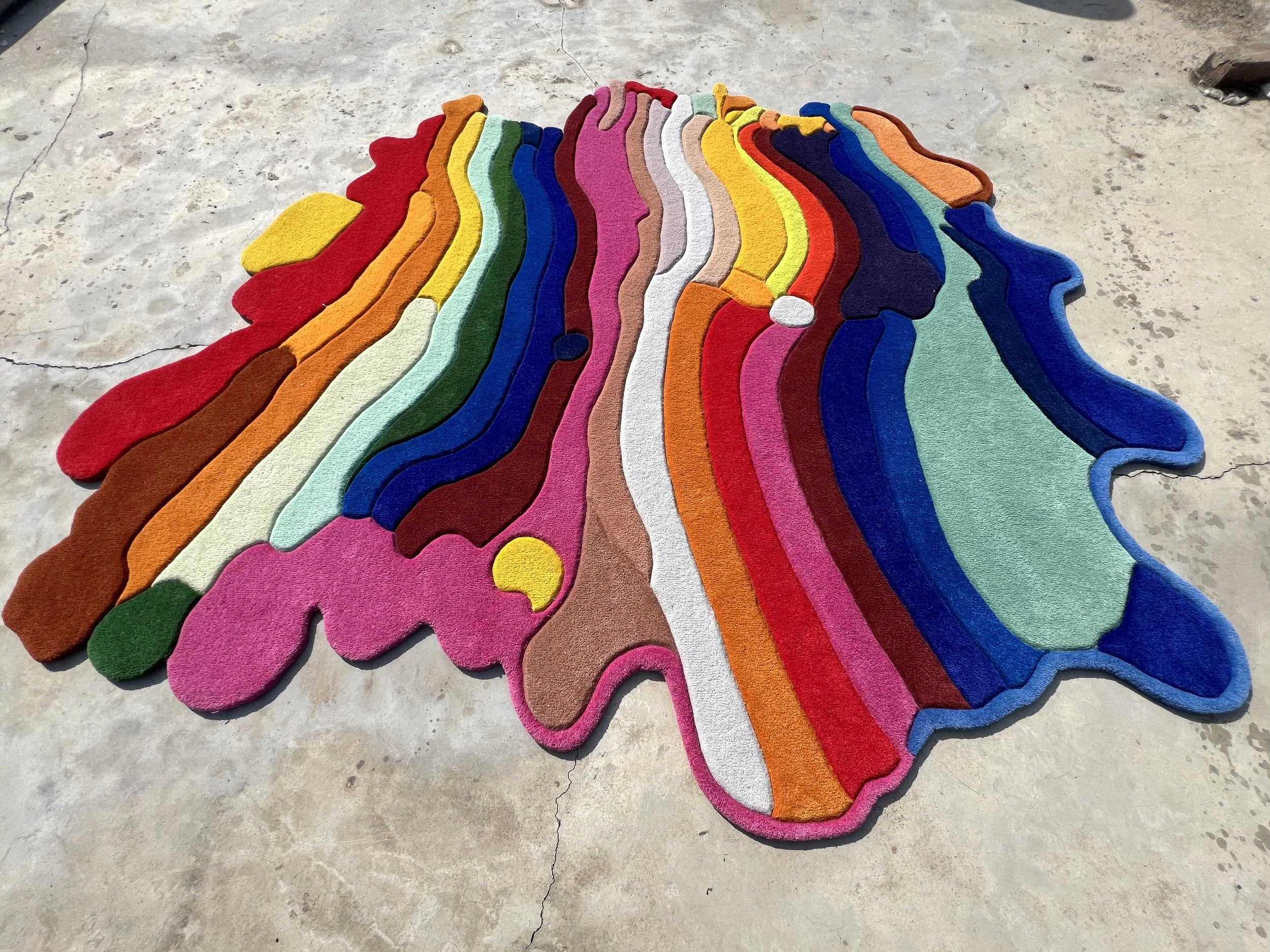 The Drip Rainbow Carpet