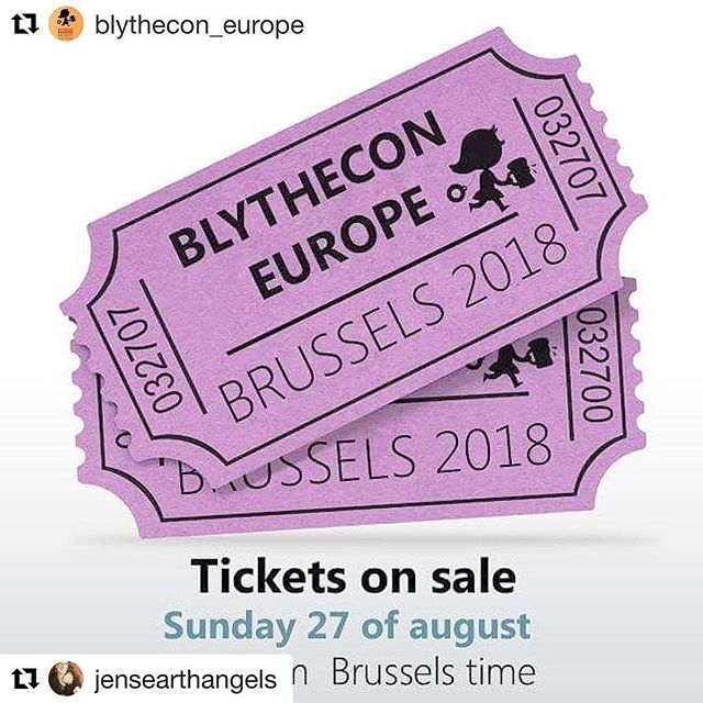 I am thrilled beyond words! I have purchased my ticket and will be attending this incredible event next June! Thank you @jensearthangels for this amazing opportunity! So excited to meet the wonderful artists who celebrate #blythe with their talent an