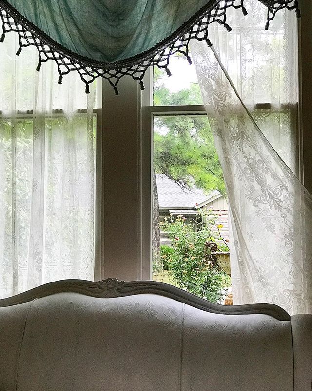 A drizzling rain is calming after a day of cleaning the bathrooms and mopping the floors and laundering the sheets. Little girlie is back to her twirling, singing, baby doll tending self. Grateful heart on this Wednesday afternoon. #grateful #rosewat