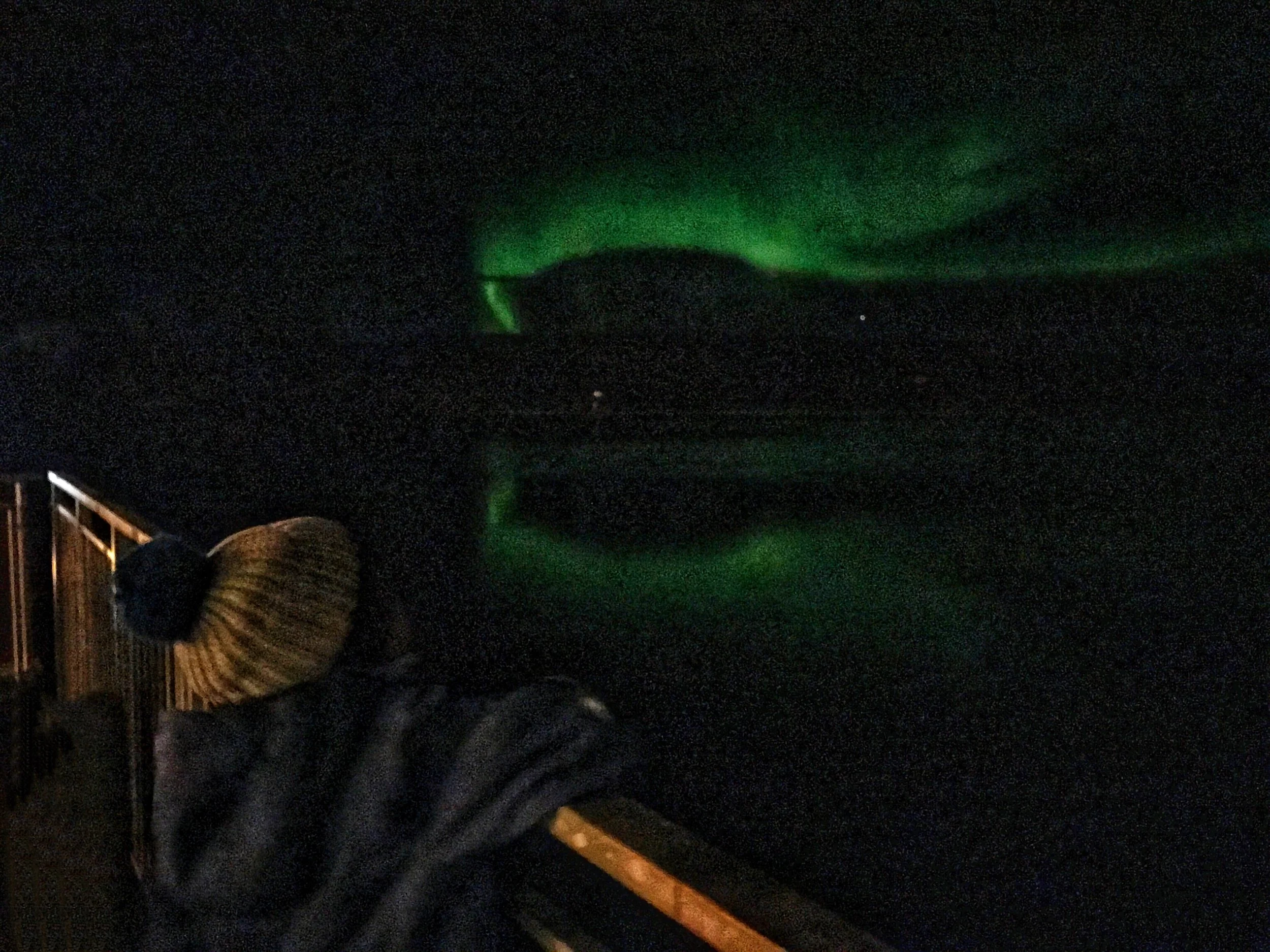 One of four viewings of the spectacular Northern Lights
