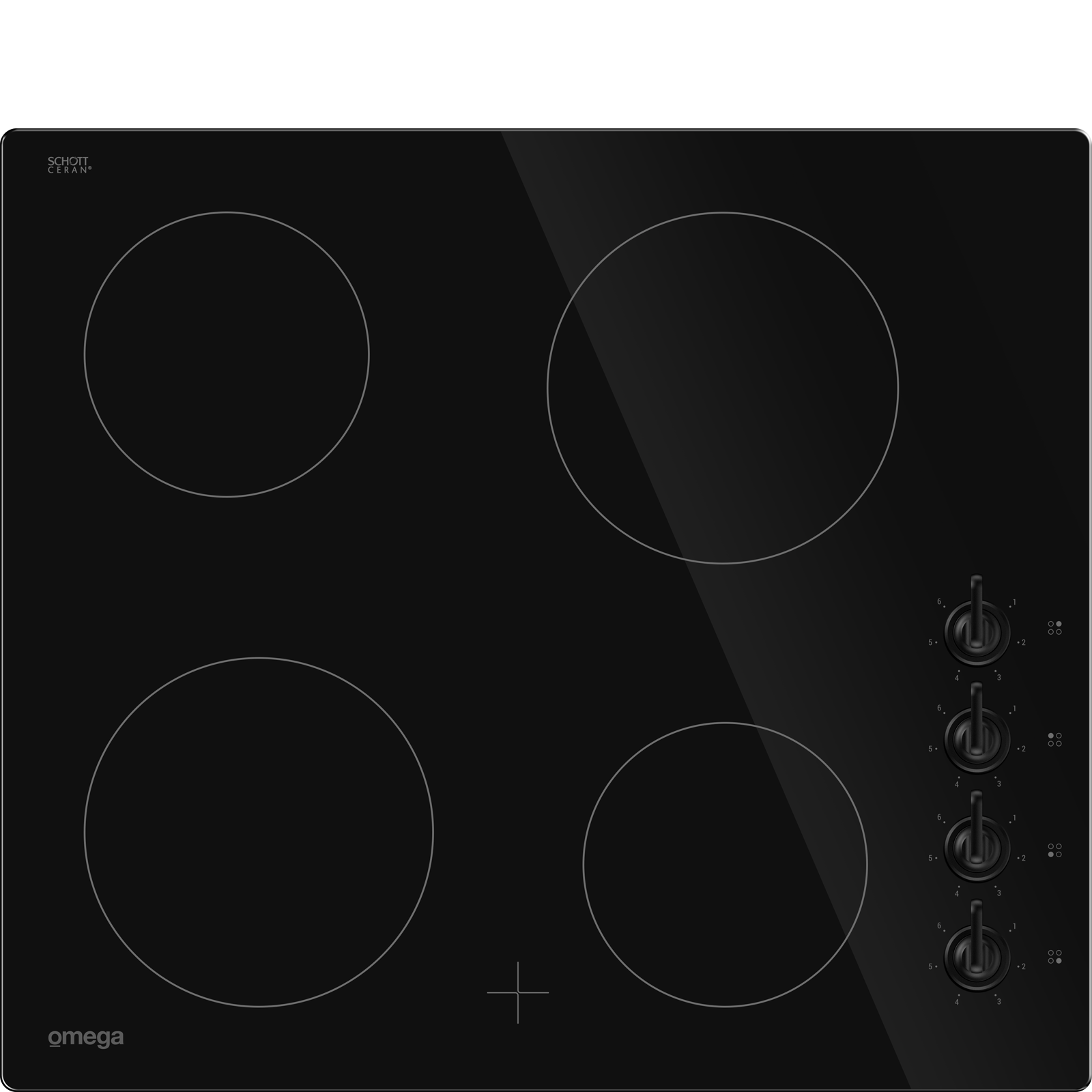 Omega 90cm Gas Cooktop — Stainless Steel — Residentia Group