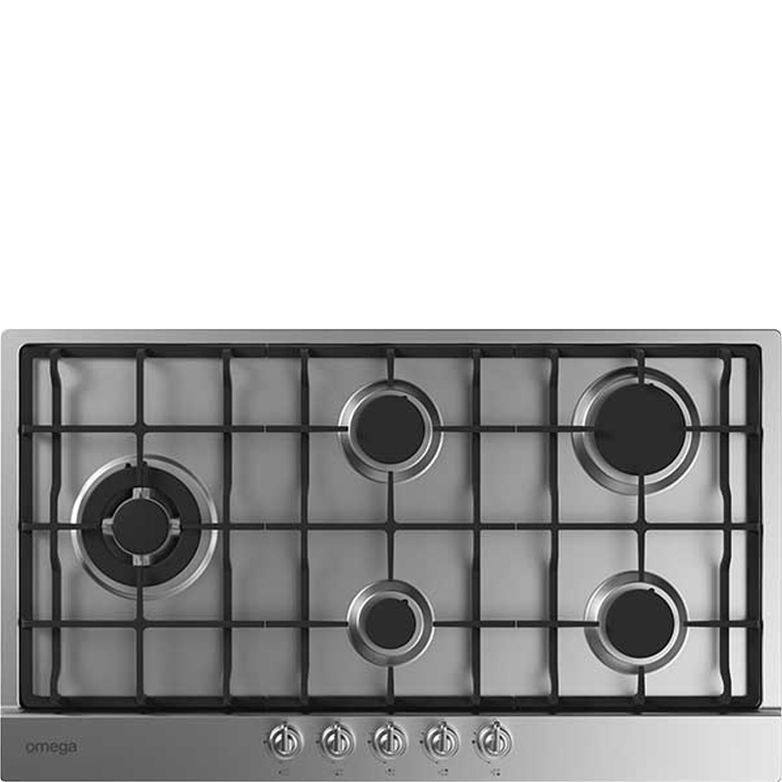 Omega 60cm Gas Cooktop — Stainless Steel — Residentia Group