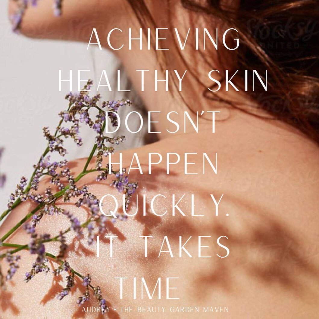 In this instant gratification world we often expect our skin to respond quickly to our desires. It just doesn&rsquo;t work that way. When the skin has been neglected, stripped or even damaged it takes time with proper nutrition, proper skincare and h