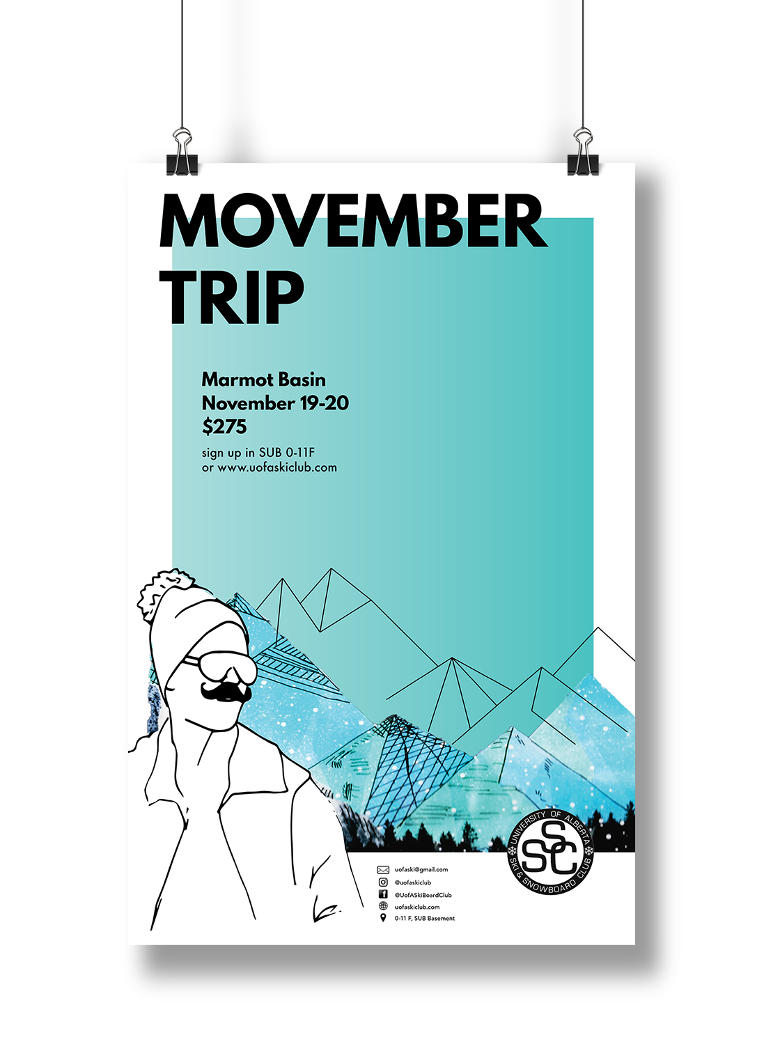 ski trip // poster design 