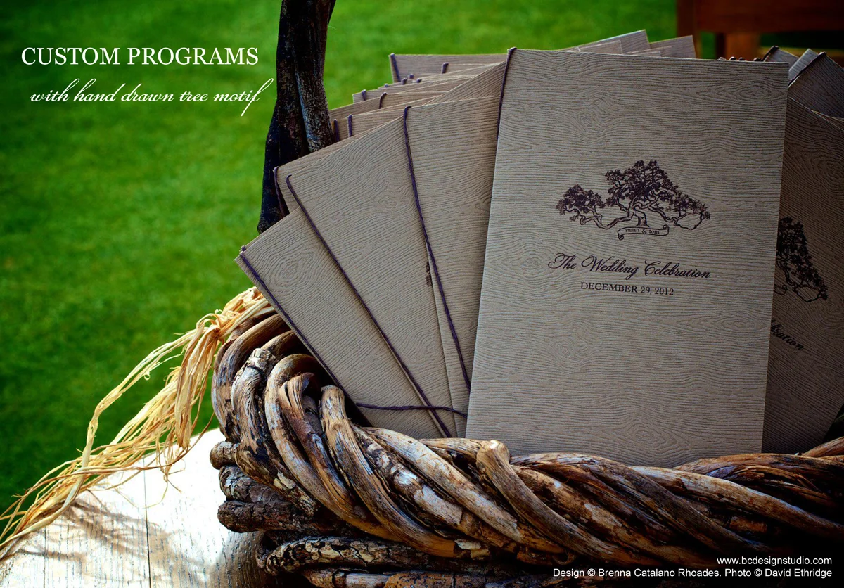 Oak Tree Wedding Programs