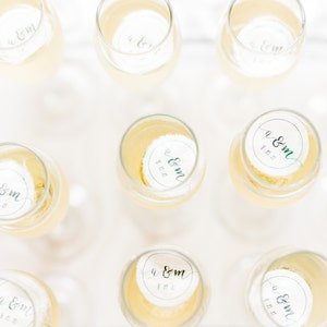 Edible Wedding Drink Toppers — Bee Box Design Studio