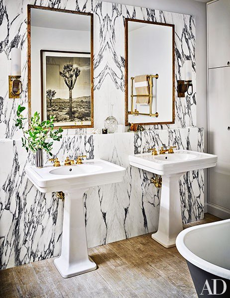 Nate Berkus' master bathroom via Architectural Digest