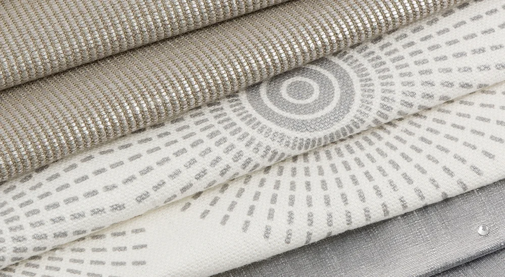  A hint of shimmer from Kravet . 