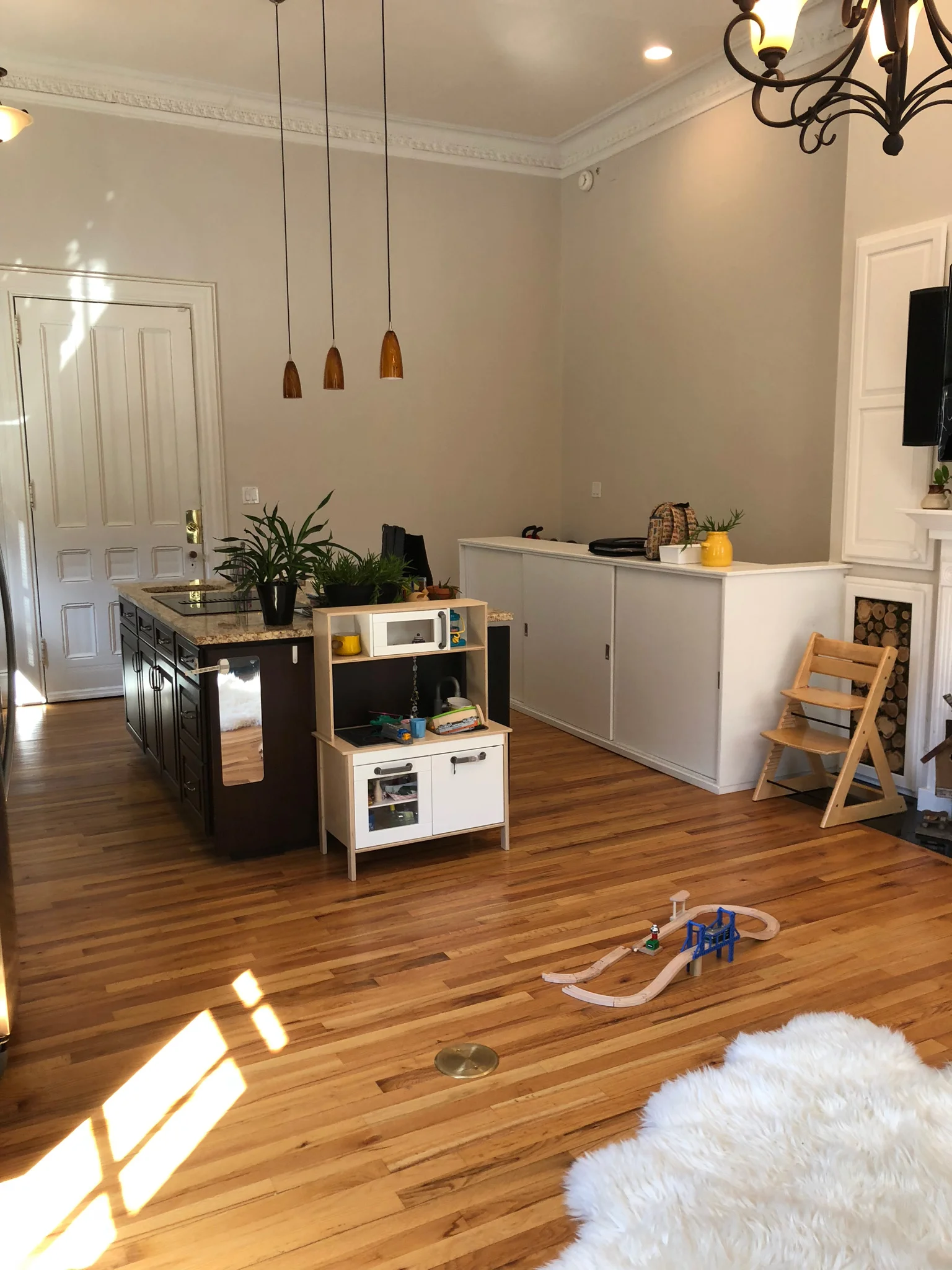 Another before shot of our Philadelphia brownstone project. Most of the molding had to be repaired, which was a costly undertaking. It was something the home inspection didn't address so our client didn't realize upfront how extensive the damage was.