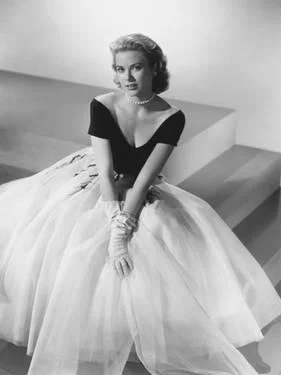 Grace Kelly posing for a publicity shot for Rear Window