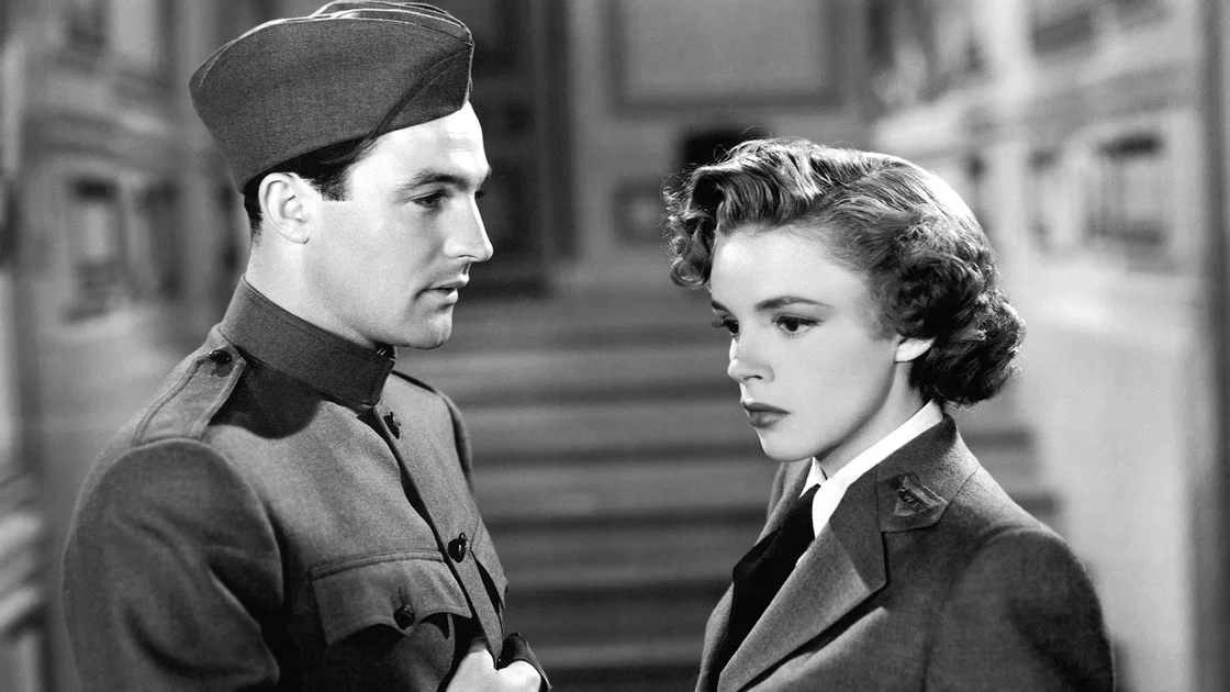 With life-long friend Gene Kelly in For Me and My Gal (1942)