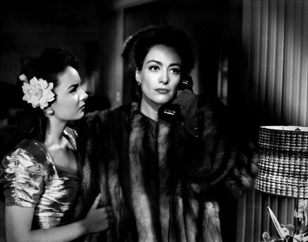 With Ann Blyth in Mildred Pierce (1945)