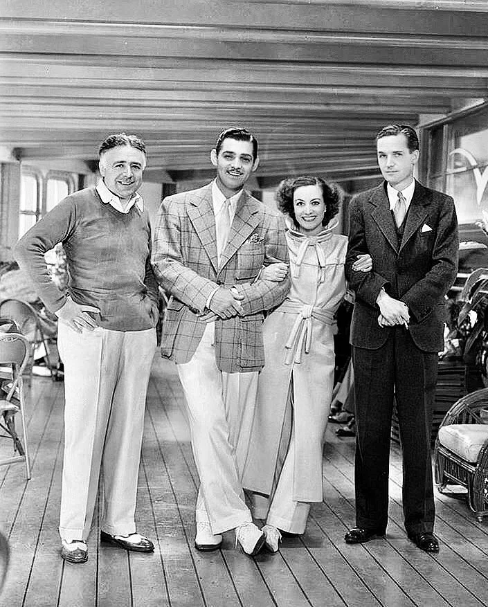 Behind the scenes of Chained (1934), co-starring Clark Gable