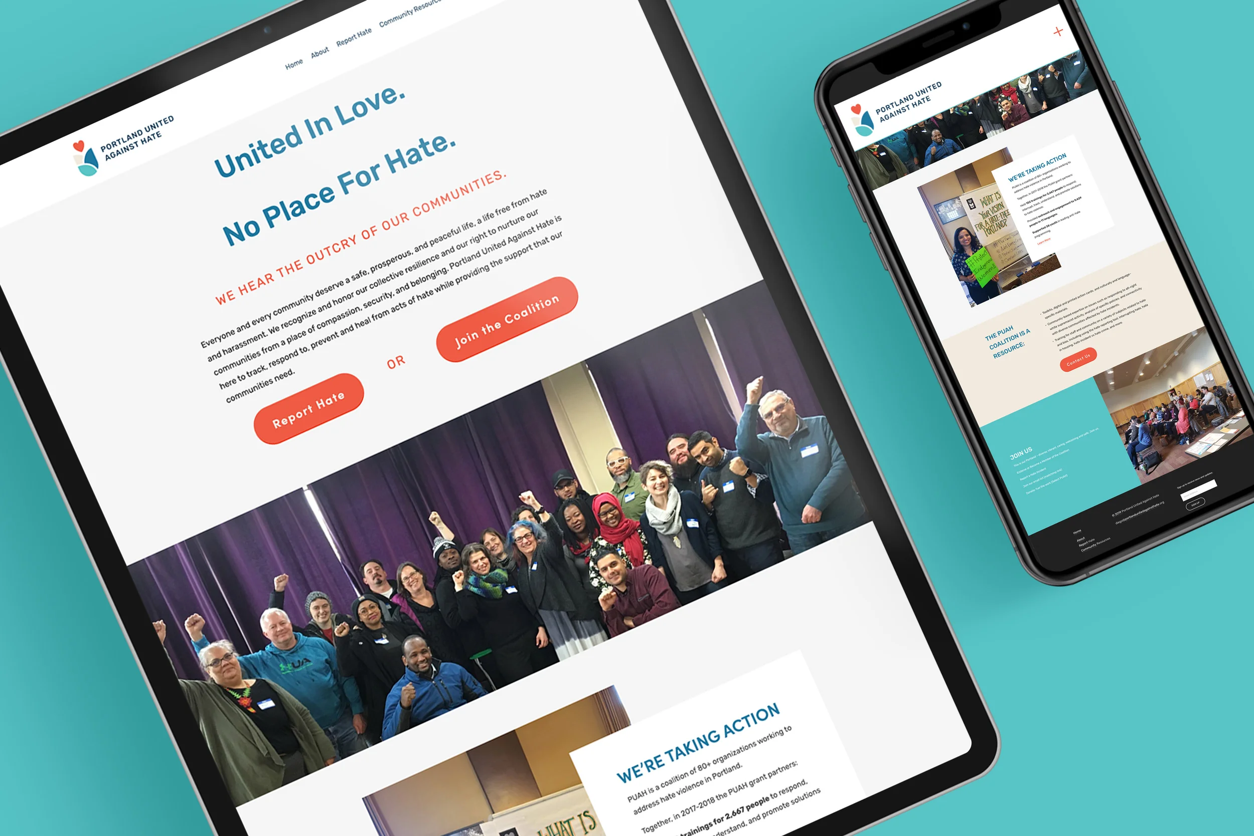 Portland United Against Hate Website