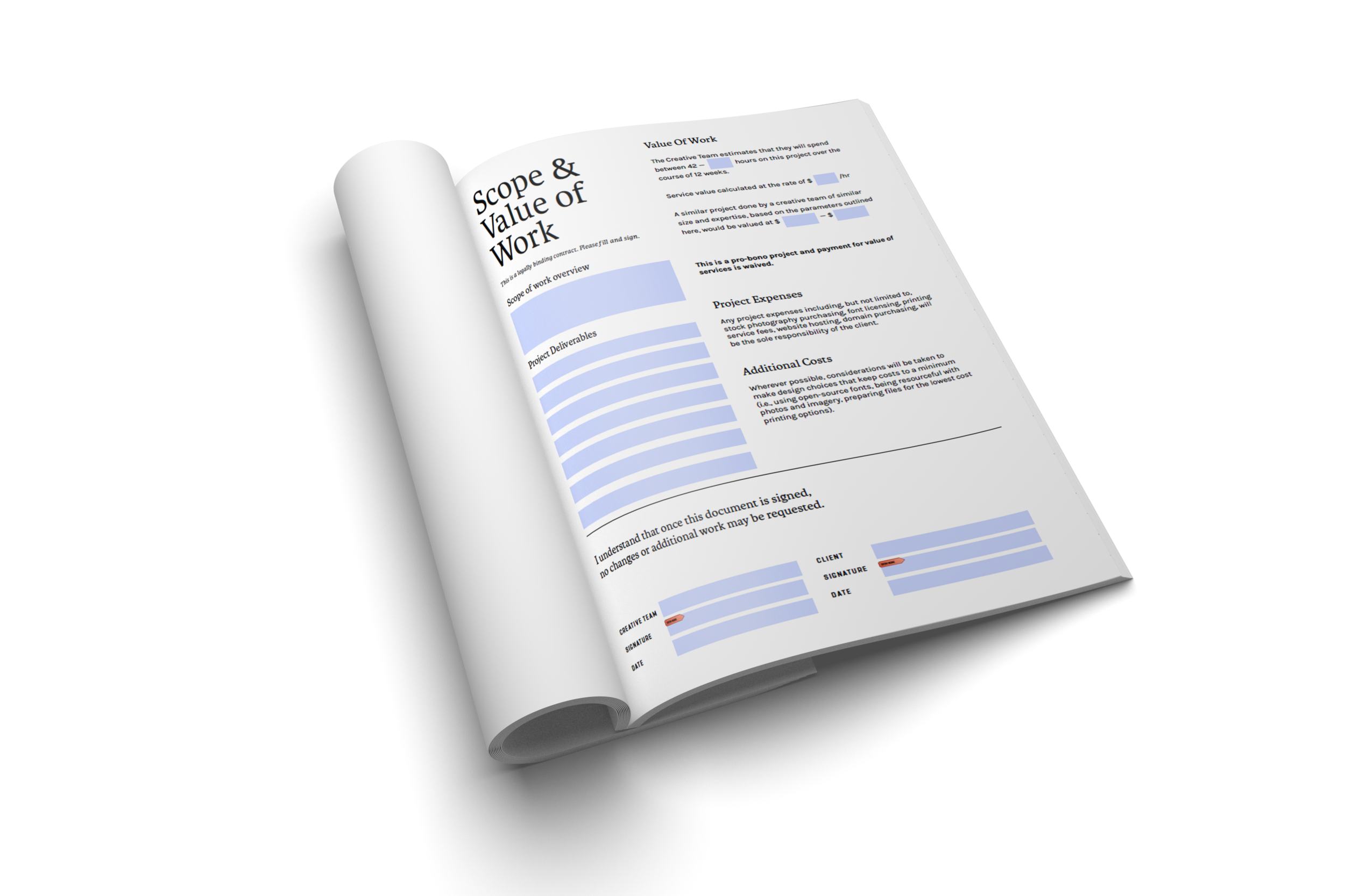 Scope and Value of Work Kit