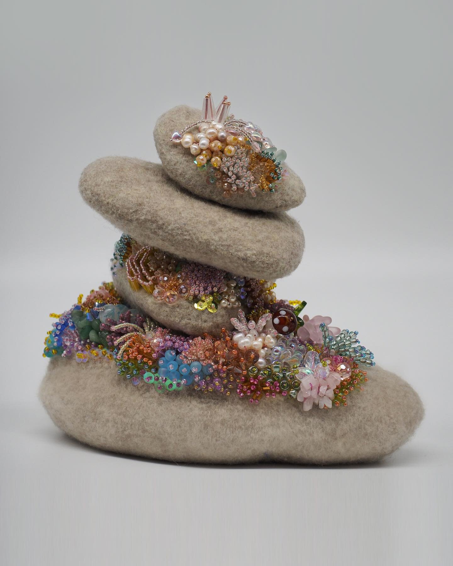 Joshua Tree
Felt, wool, glass beads, pearls, sequins and magnets
8&quot;H x 8&quot;w x 5.5&quot;D
$850
Last week to view my show Macrocosm!! Link in bio 

This is one of my favorites in the series. It&rsquo;s interactive, each pebble is felted indivi