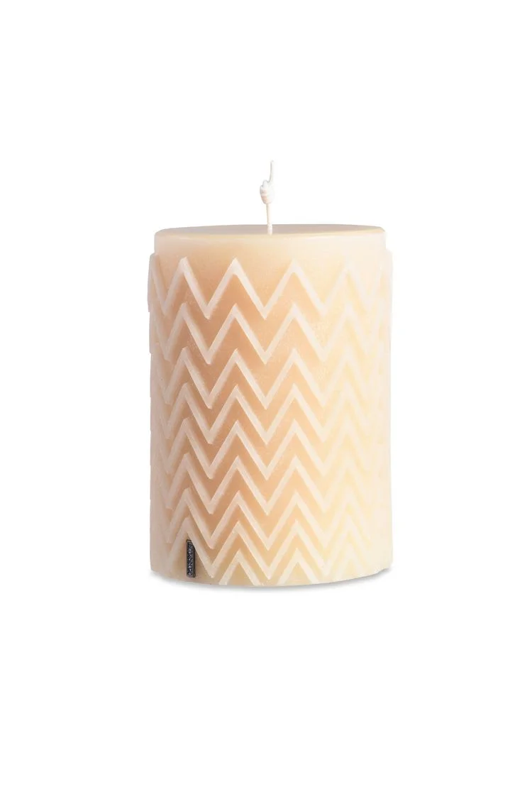 CHEVRON CYLINDRICAL CANDLE $ 327 Order Now