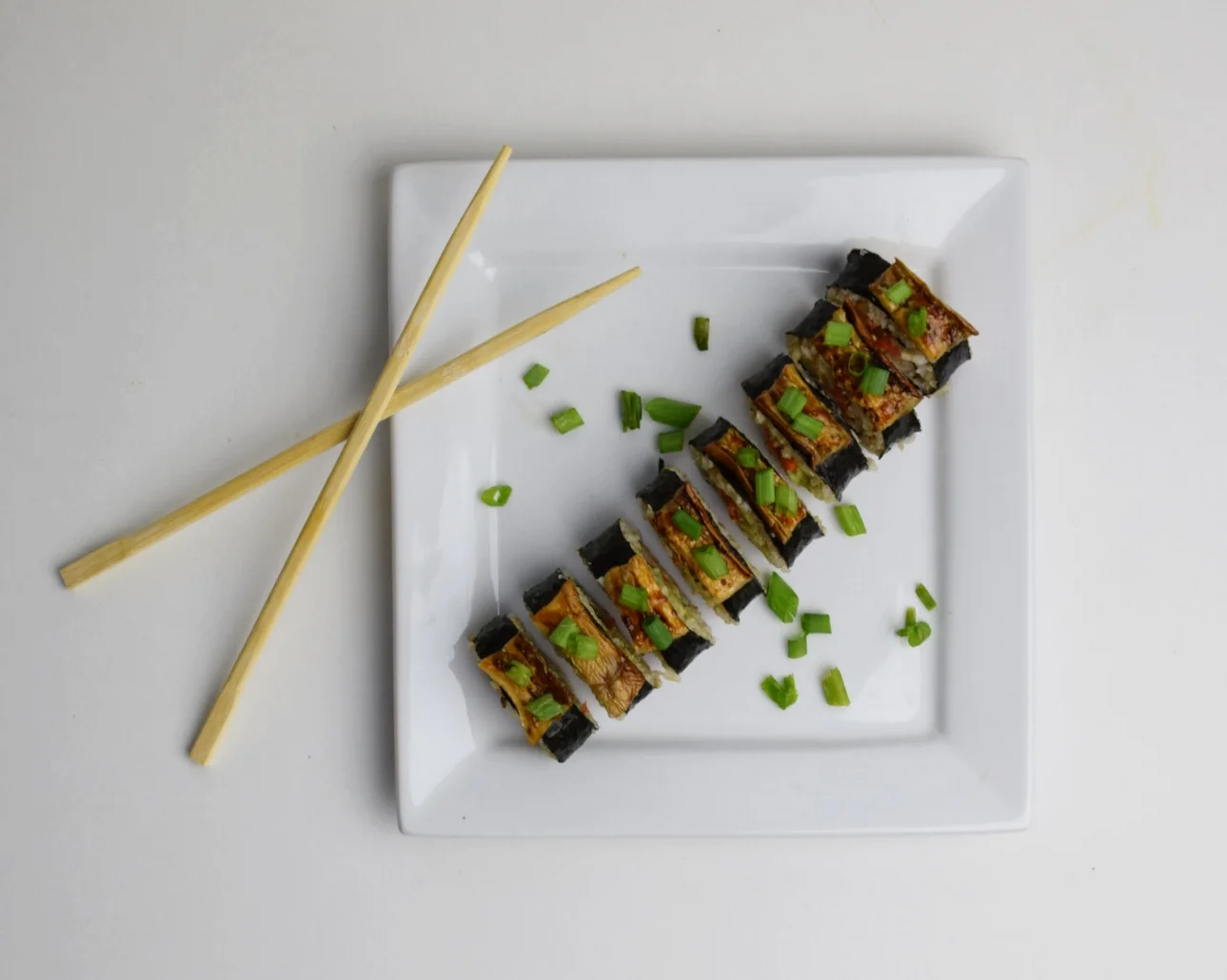 Homemade Vegan Eggplant Sushi