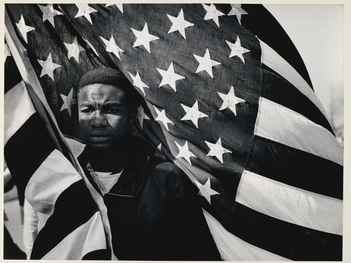 Selma to Montgomery March, Alabama, 1965 / Photo by James H. Karales, " Road to Freedom: The Civil Rights Movement 1958-1968, and Beyond ," The Bronx Museum of the Arts at The New School