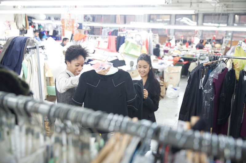 Chantale & Krystalrae at their all-women factory in NYC / Photo by Milton Walker