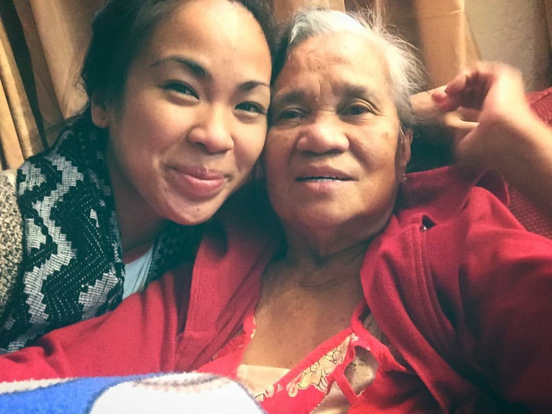 The author and her grandmother in Los Angeles, March 2017