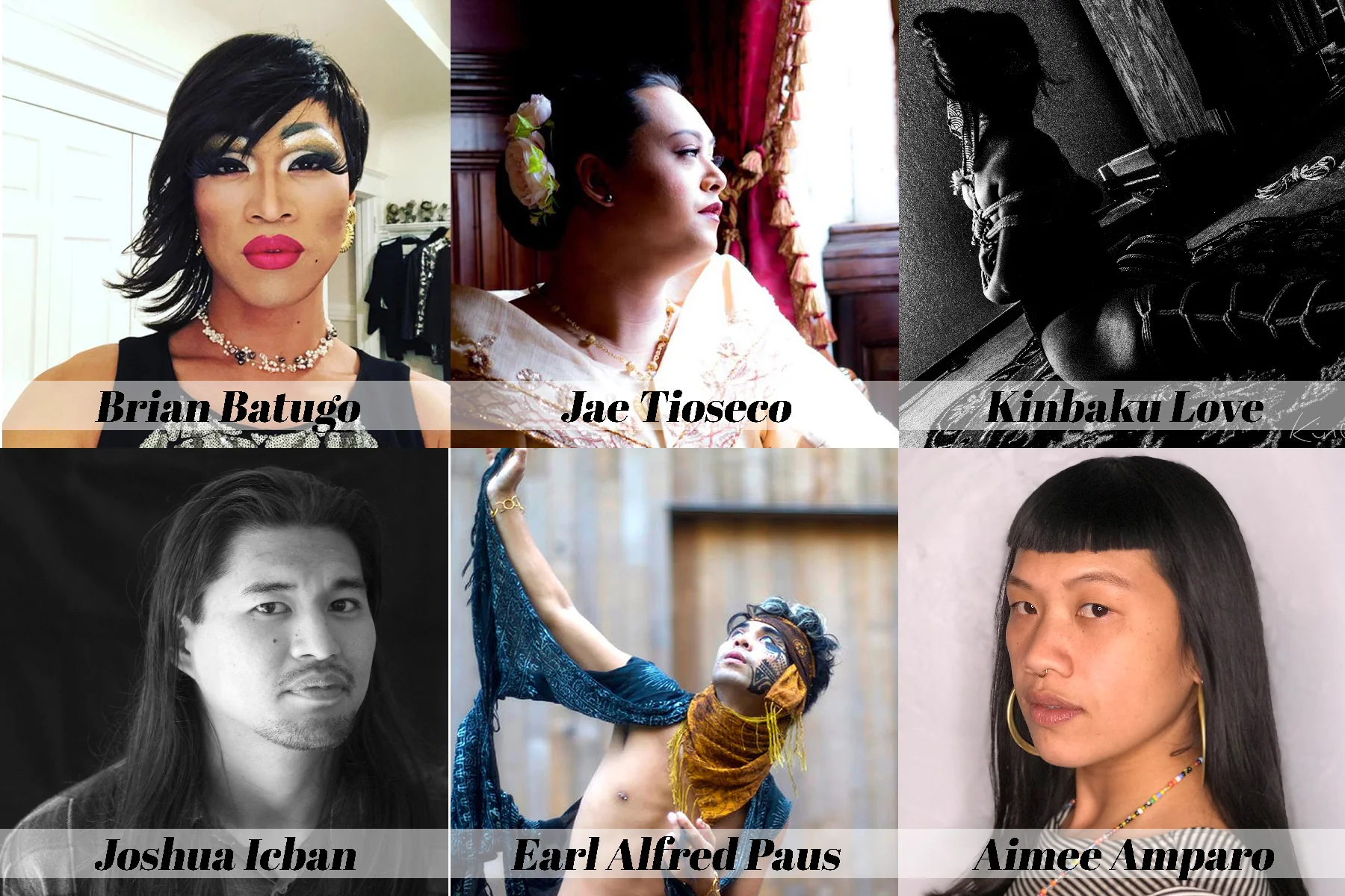 Featured Performers, courtesy of Kimberley Arteche