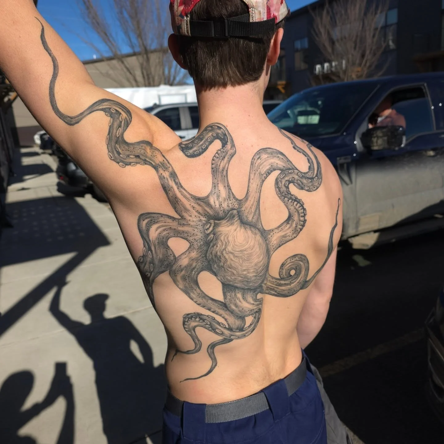 Hand drawn on and healed up. 
I have available times in March. Please reach out or click my booking link to find yourself a time to come though!