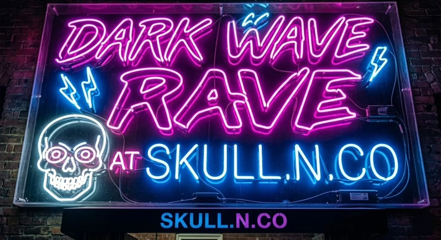 PLEASE JOIN US THIS FRIDAY 13TH STARTING AT 5PM!
DARK WAVE RAVE. FLASH TATTOOS/BLACK LIGHTS/ CURATED DJ MUSIC/ GLOW STICKS/ BODY PAINT/  STREAMING BLADE ON THE PROJECTOR.
