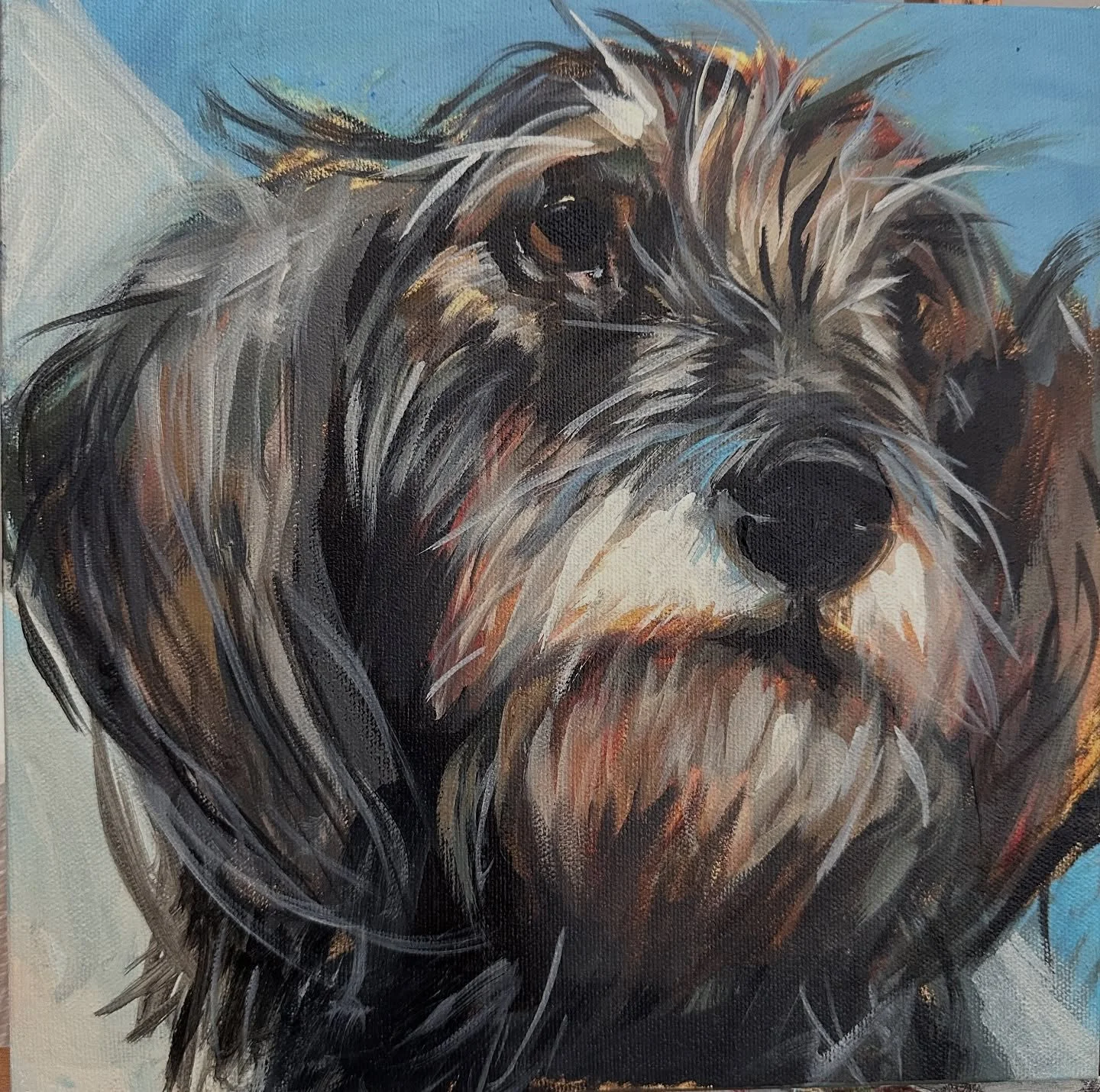 Good evening world-looks like we are in day 456 of January 2026
Today I want to wish for ONE fkg CONSEQUENCE! Just ONE! 

How about you. What&rsquo;s yours??? 

PS dog was a commission. 

#wish #dogs #dogart #madeincanada #artist #acrylicart #handpai