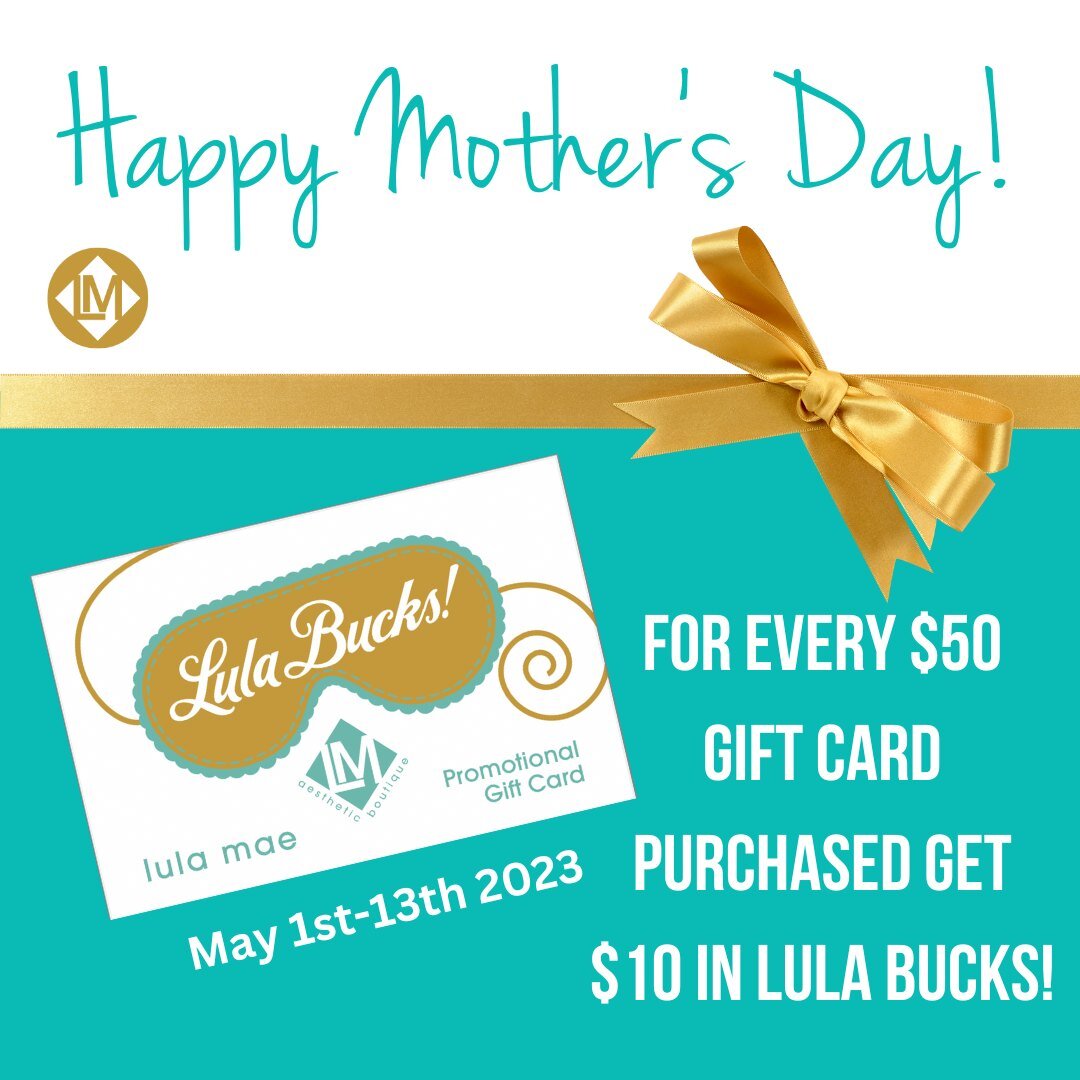 Hello May! Happy Mother's Day to all the amazing moms out there! 💐👩&zwj;👧&zwj;👦 Looking for the perfect gift to show your appreciation? 🎁 Give the gift of self care with our Gift Cards! From May 1st through May 13th, for every $50 in Gift Cards 