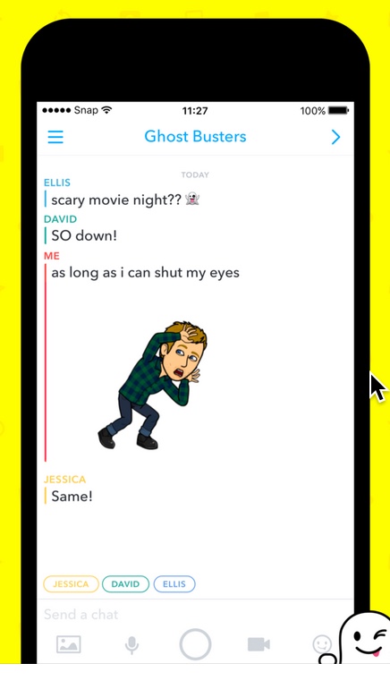 Snapchat Chat Screen