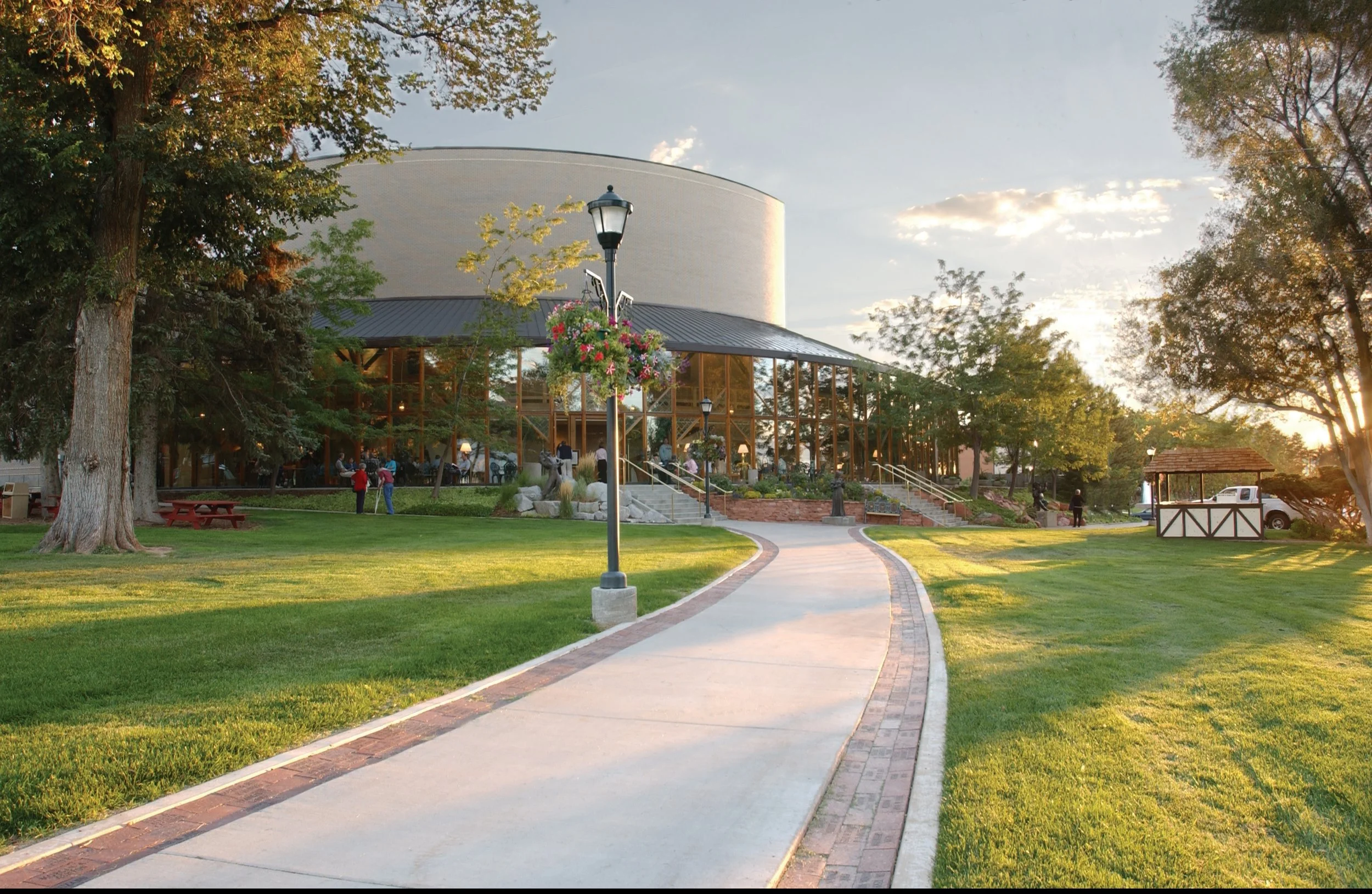 Sunset at the Randall L. Jones Theatre
