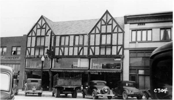The Leigh building before the fire.