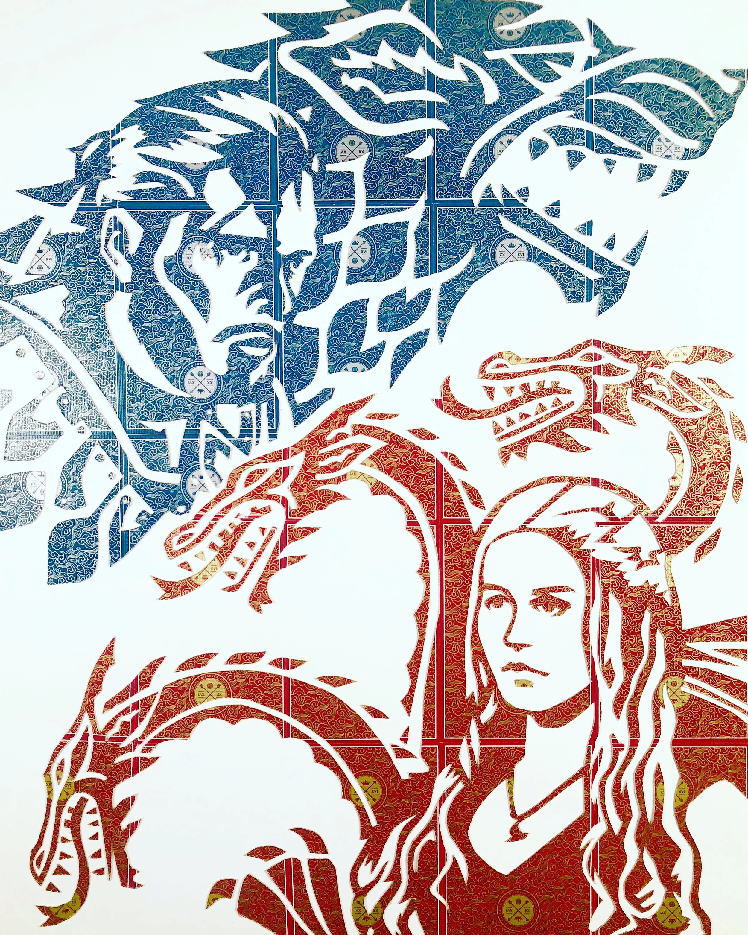 "Fire and Ice" Game of Thrones CardArt