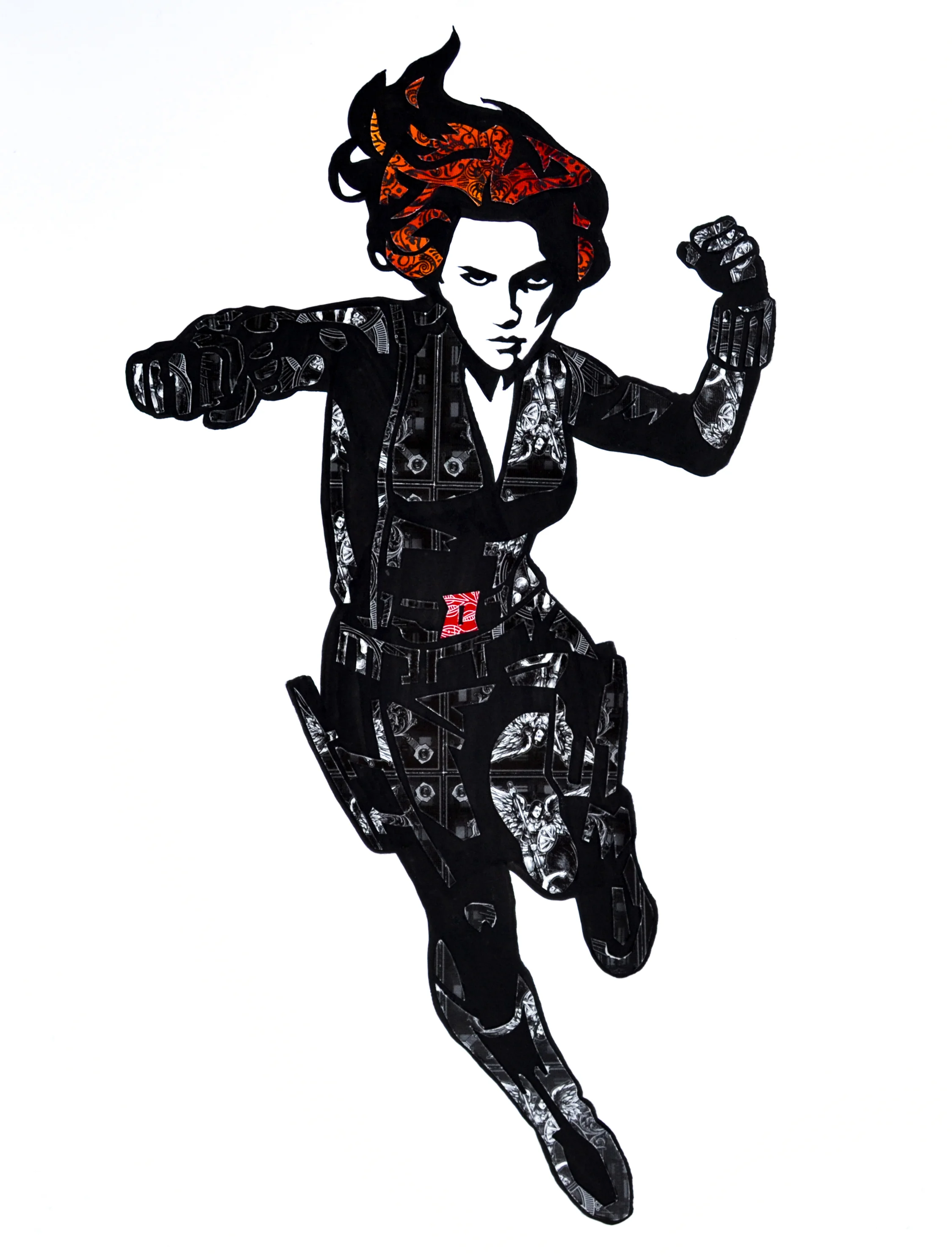 Black Widow CardArt Print